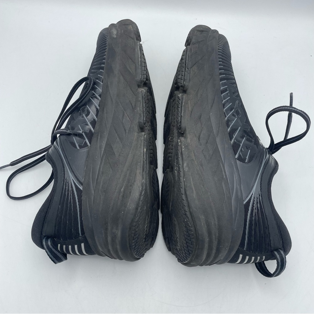 Hoka One One Black Athletic Shoes with Cushioned Sole and Breathable Mesh - Picture 5 of 10
